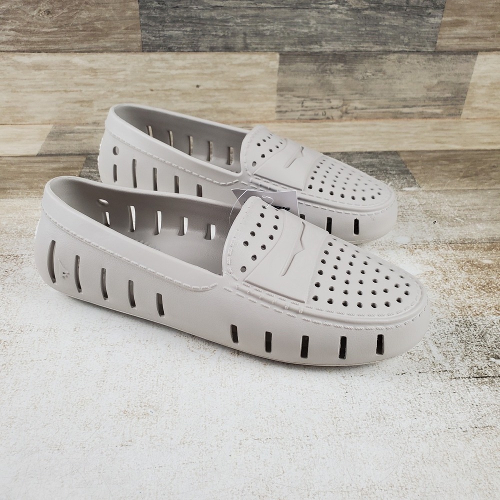 Floafers Posh Driver 2.0 Womens Loafer Shoes Sz 9 M Bone Bright White Slip On